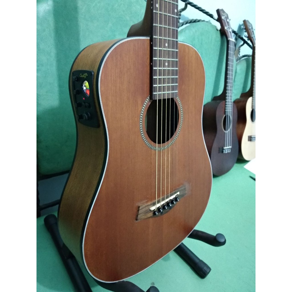 Gitar Akustik Elektrik Cowboy Original Tipe GW-120 NS Ukuran 3/4 Coklat EQ TUNER Cowboy Jakarta
