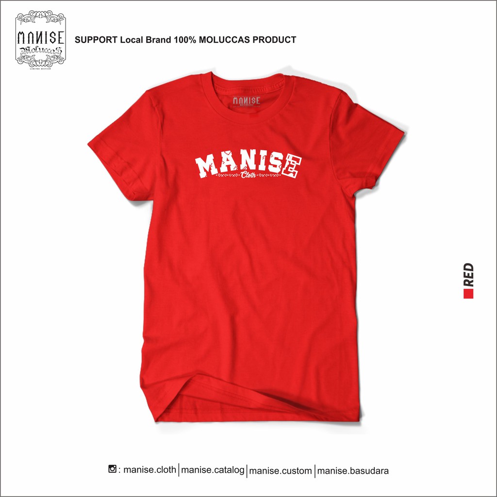 MANISE.cloth | MANISE red - KAOS AMBON-MALUKU