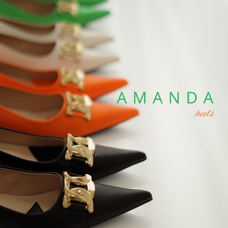 AMANDA HEELS/ sepatu heels wanita kerja casual