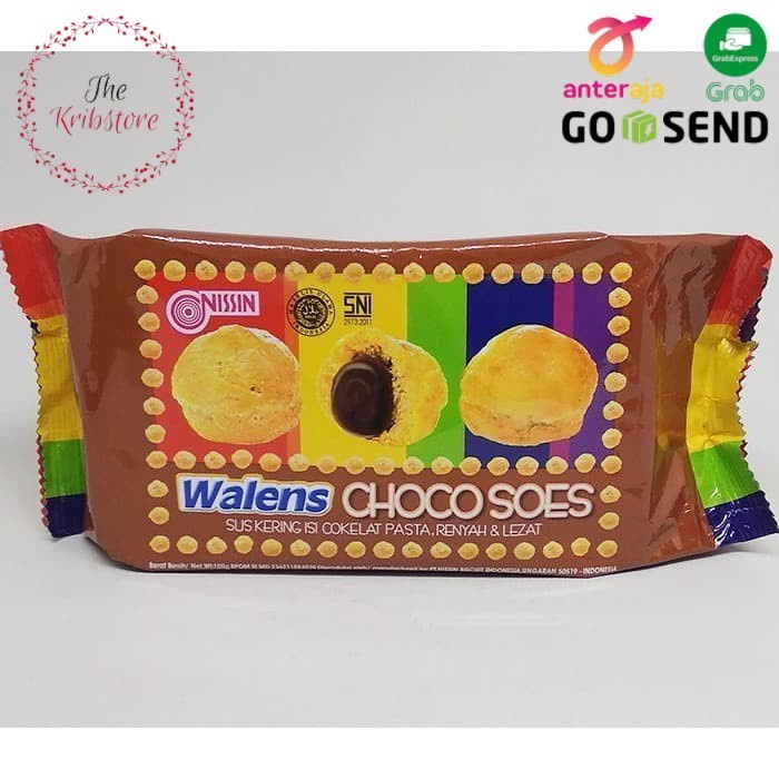 

NISSIN Wallen Choco Soes Jue Sus Kering isi Pasta Cokelat 100 gr