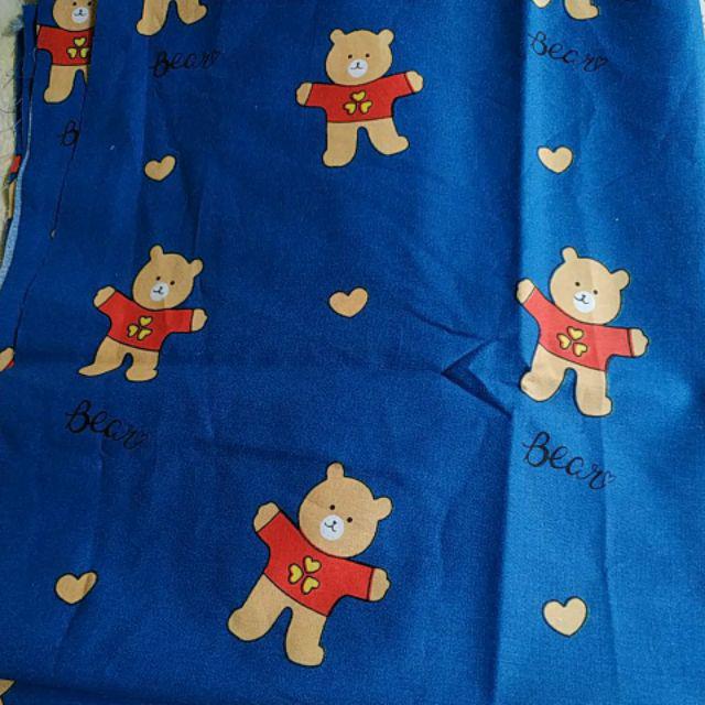 Lovely Bear - Kain Sprei Katun Lokal Meteran Star Bintang Kecil