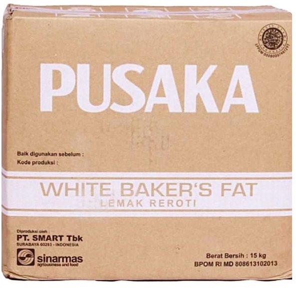 

PUSAKA MENTEGA PUTIH 15KG, WHITE BAKERS, CAMPURAN ADONAN
