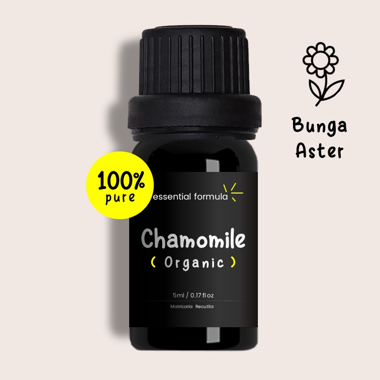 Organic Chamomile Essential Oil Bunga Aster Murni 100%