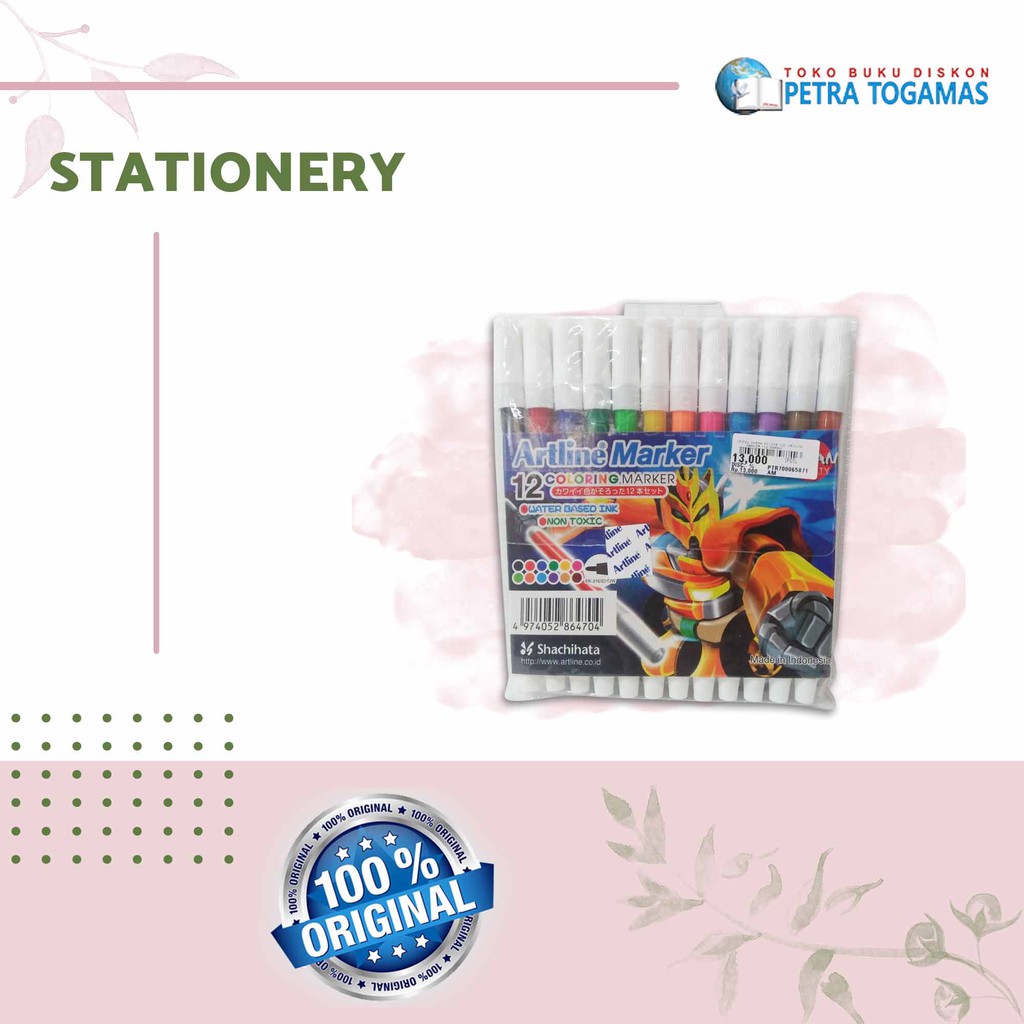 

SPIDOL WARNA ARTLINE MARKER 4/6/12 WARNA