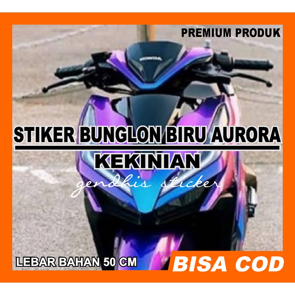 Stiker Skotlet Bunglon / Stiker Chameleon/ Stiker Aurora Glossy