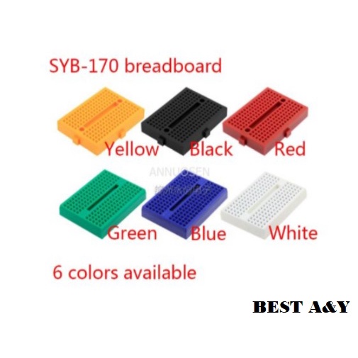 Mini Breadboard SYB-170 Small SOLDERLESS Raspberry 170 Lubang Arduino