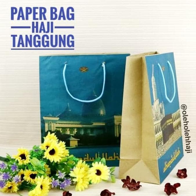 

(TERLARIS) Paperbag/Tas Kertas Ukuran Tanggung/Tas Souvenir/Oleh Oleh Haji Umroh