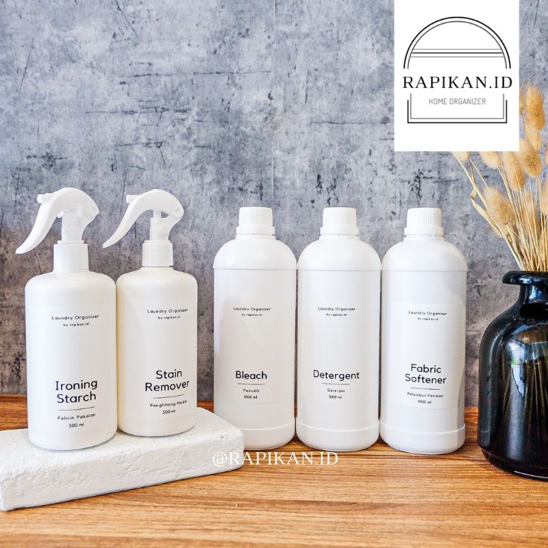 AERA LAUNDRY ORGANIZER - BOTOL SABUN SPRAY LABEL REFILL (STIKER ANTI AIR)