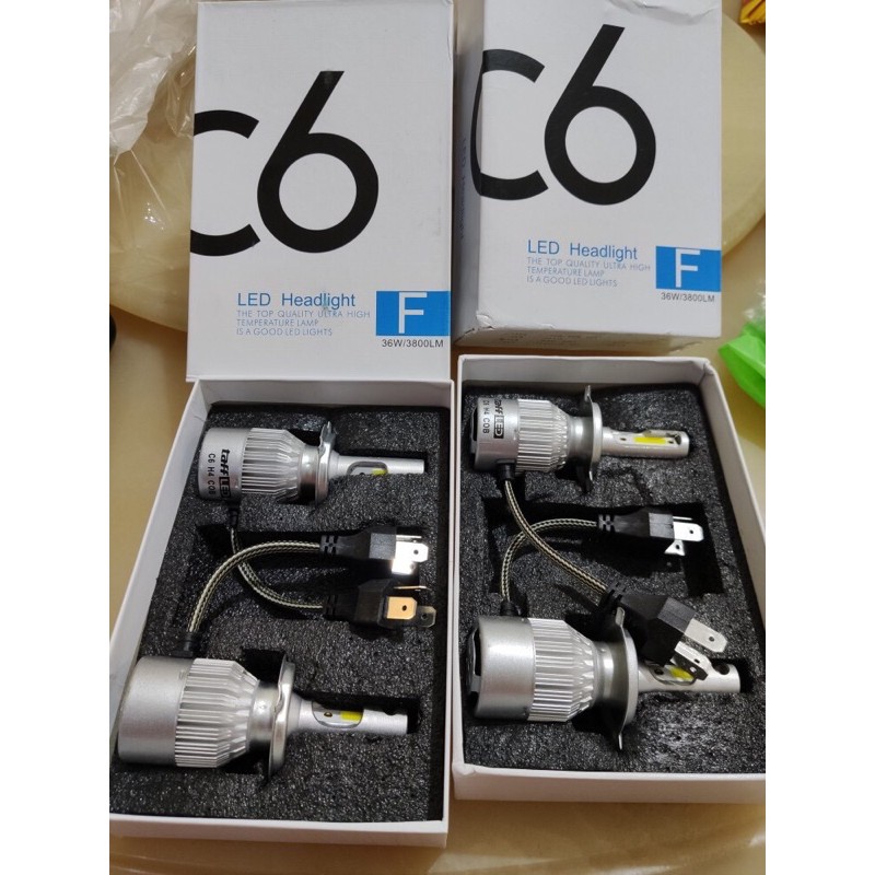 112 Lampu LED C6 H4 Mobil LED Lamp COB Headlight