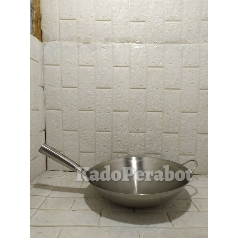 wajan stainless - wajan resto - kuali stainless Calypso gagang 36