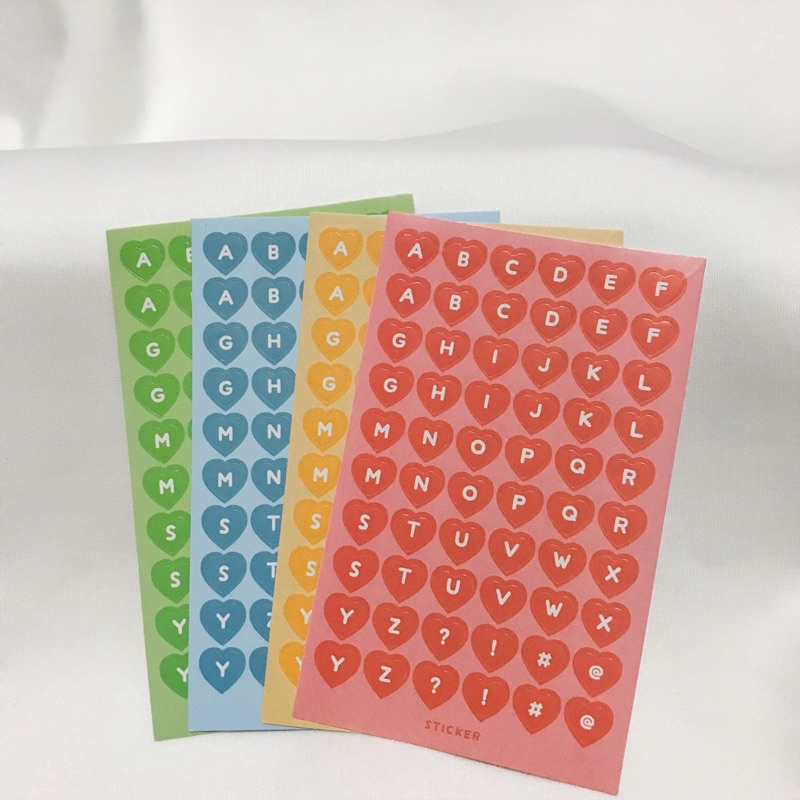 

[LAST STOCK] 1 Sheet Sticker Alphabet Sticker Deco Huruf Sticker Dekorasi Journal Scrapbook Diary Planner Bujo