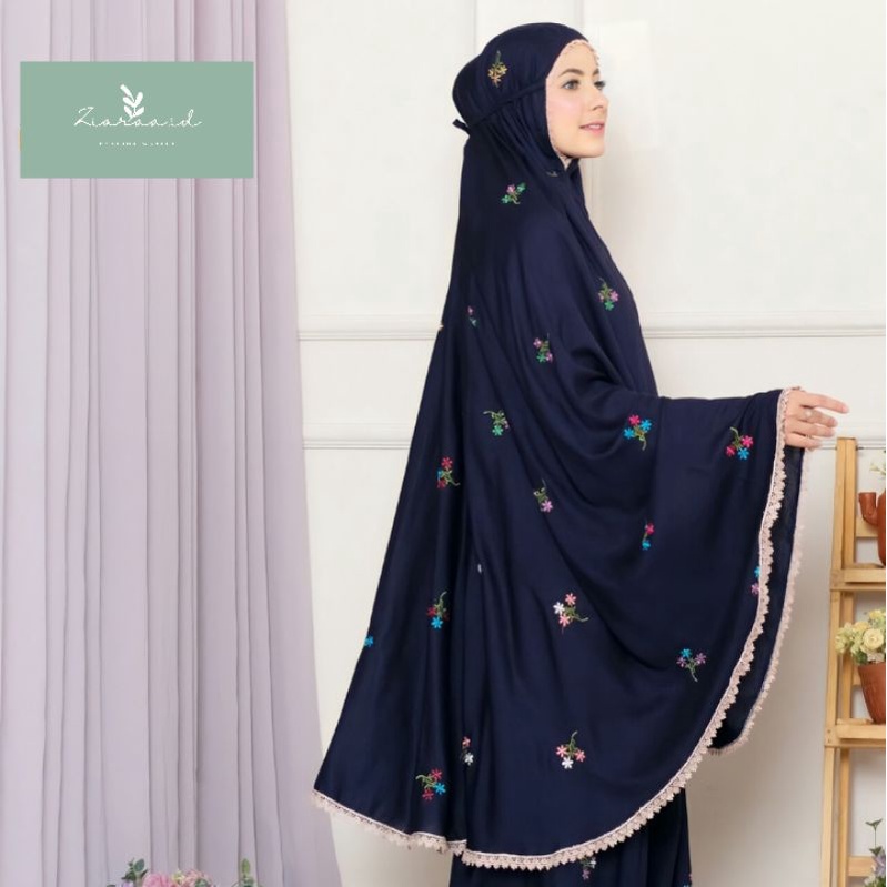 ZIARA.ID - MUKENA DEWASA KATUN BORDIR NADIRA JUMBO / MUKENA JUMBO BORDIR VINCA SERIES