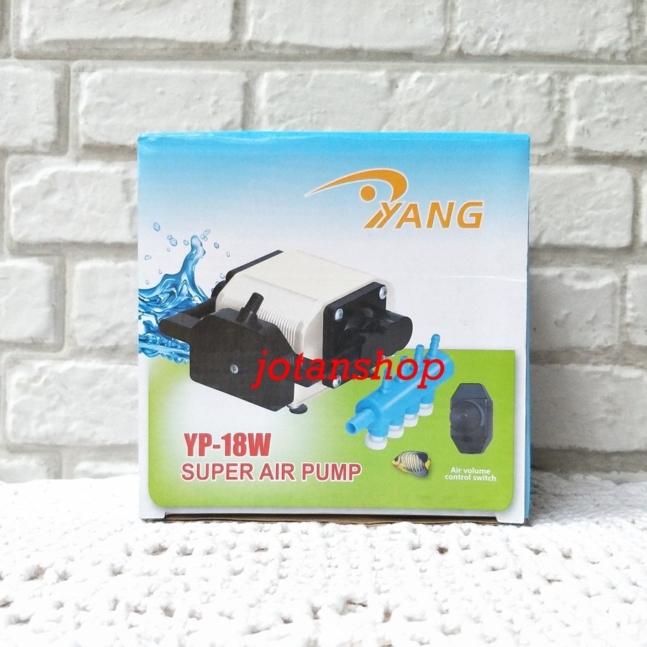 YANG YP 18 watt yp 18w aerator mesin gelembung udara airpump kolam aquarium hidroponik