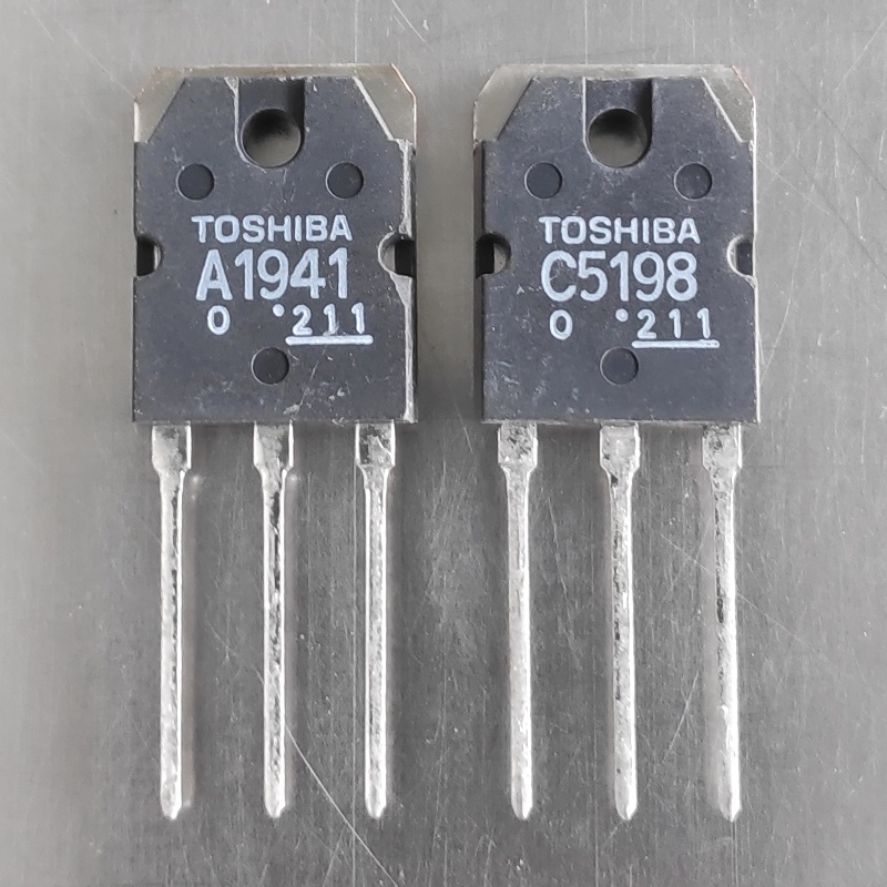 TRANSISTOR A 1943 C 5198 TOSHIBA 100W TR A1941 C5198 2SA1941 2SC5198 TOSIBA