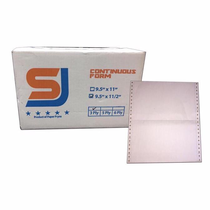 

Kertas Continuous Form SJ 9.5 x 11 / 9.5 x 11.2 3 ply Star Seller Termurah