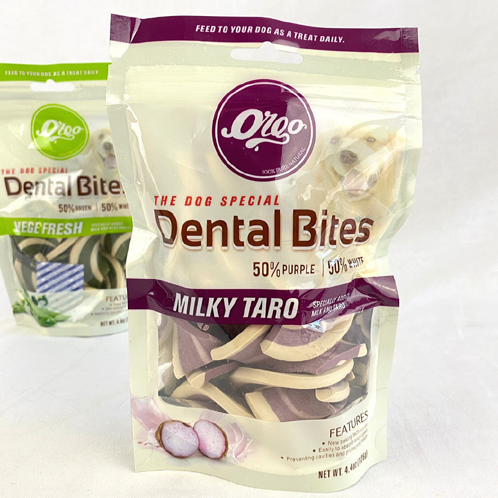

ORGO Snack Anjing MILKY TARO Dental Bites 125g