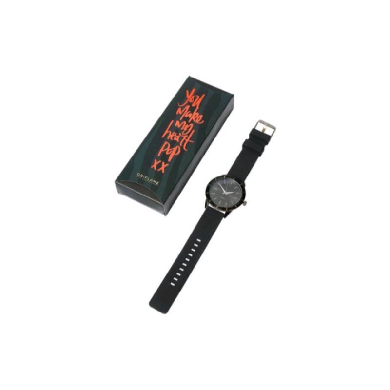 NEW Jam Tangan Pria Oriflame You Make My Heart Pop Jam Tangan Analog Pria