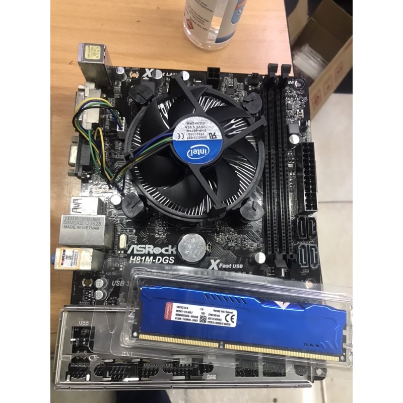 Paketan Mobo H81 Core i3 4150 Fan Ram 8Gb