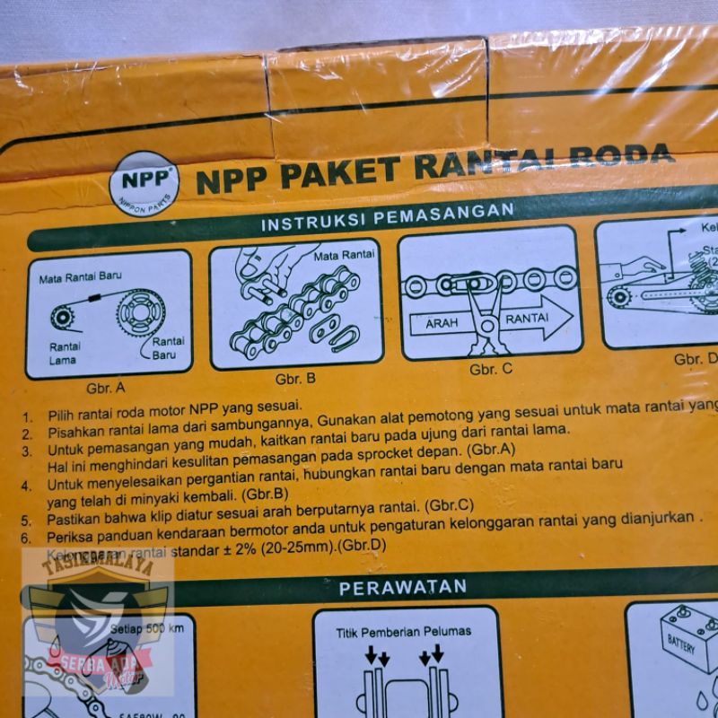 GEAR SET NEW SUPRA FIT 40T NPP PAKET RANTAI RODA