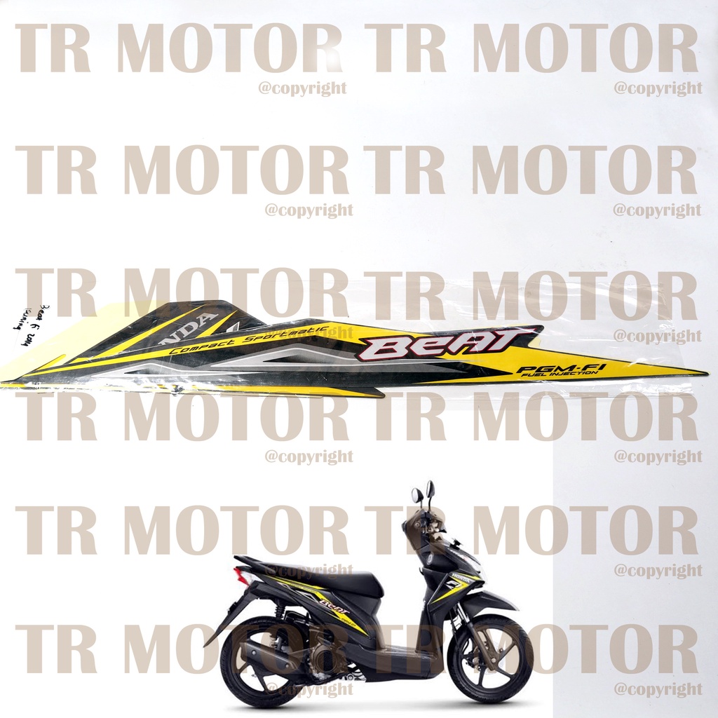 Stiker Motor Beat Fi 2014 Sticker Striping Lis Body Motor