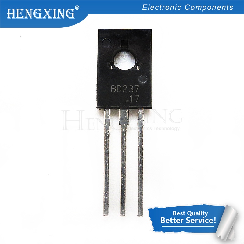 100pcs transistor BD237 TO-126 NPN 2A 100V