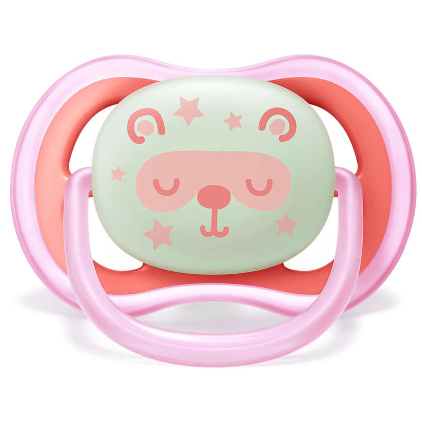 Avent - Ultra Air Night Pacifiers PINK 6-18m