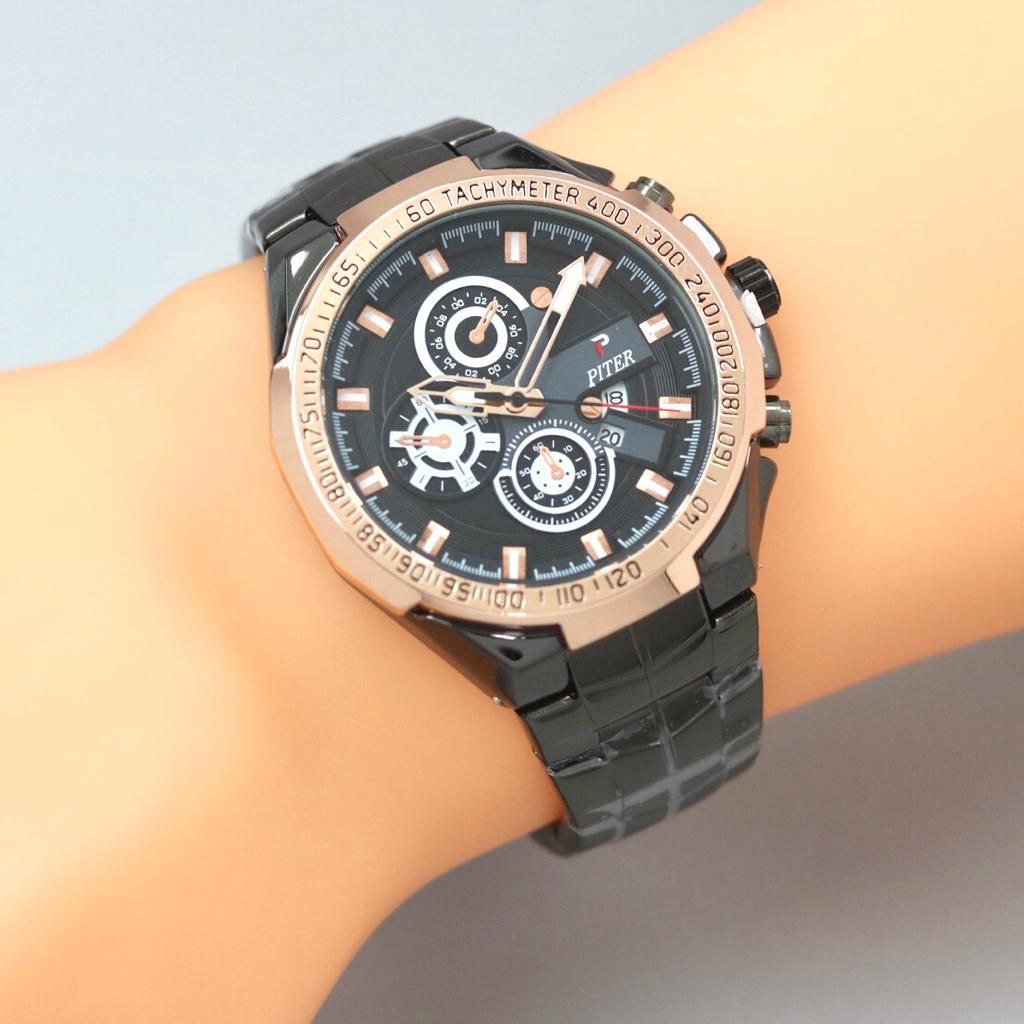 JAM TANGAN PITER ORIGINAL PRIA KUALITAS TERBAIK FREE BOX