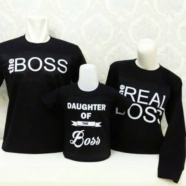  HOT ITEM Kaos Baju  Couple  Family Keluarga  Boss Bisa 