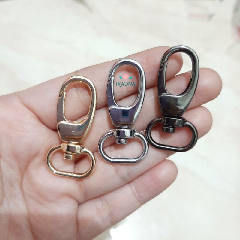 Ring Kait Tas Bentuk Oval Kokot Udang Lobster Clasp 13mm