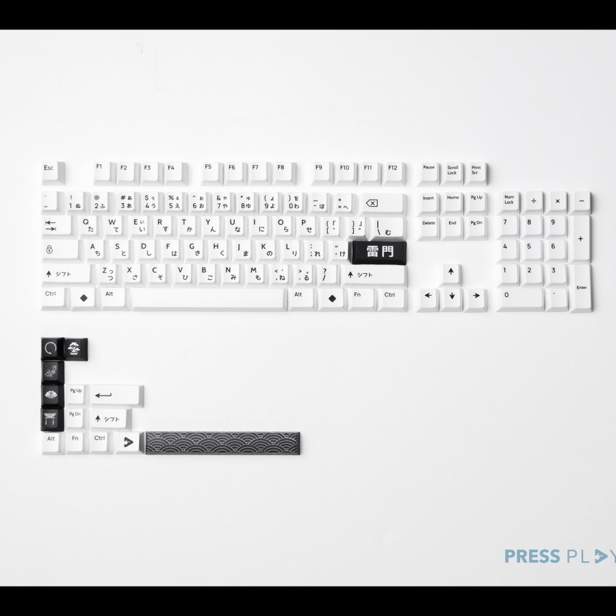 Press Play Shirakawa Japanese Root PBT Keycaps 118 Set OEM Profile