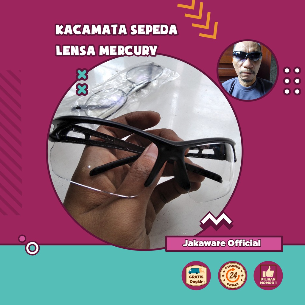 KACAMATA SEPEDA LENSA MERCURY KACA MATA SEPEDAH MTB GUNUNG BALAP ROADBIKE GOWES ONTEL LIPAT OLAHRAGA