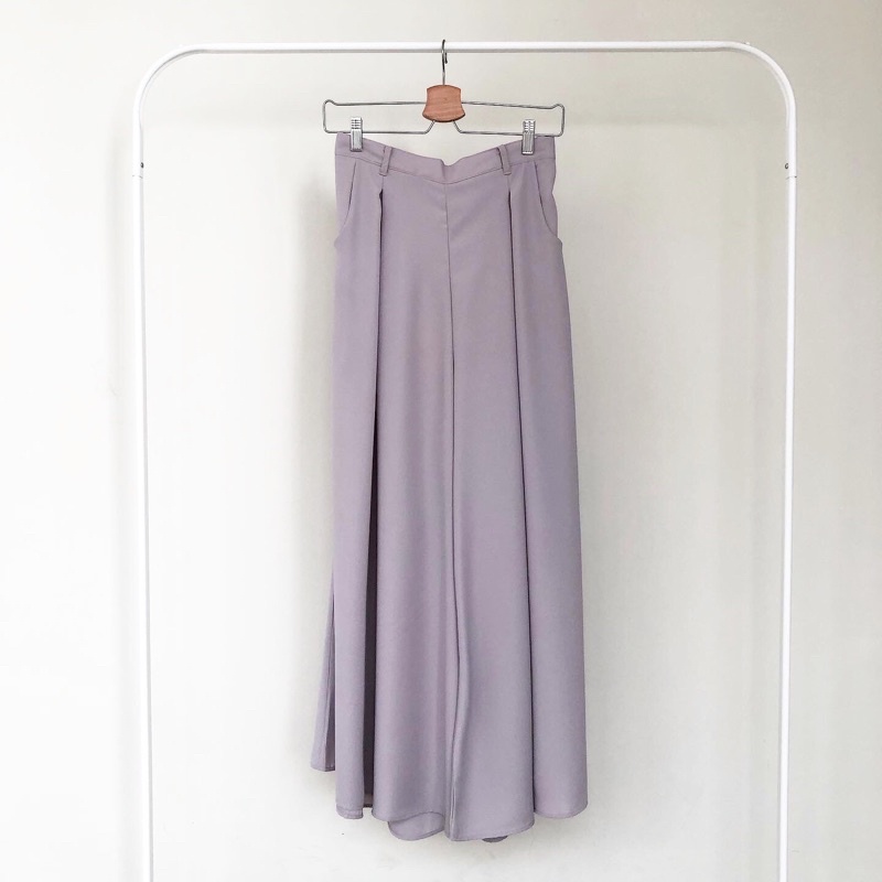 Skipper Blouse + Widepants (dijual terpisah)-Widepants Lilac