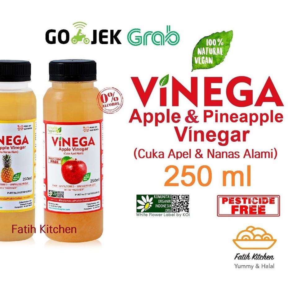 

『fast』 Cuka Apel & Nanas Vinega 250 ml dari De Health Supplies - Apple & Pineapple Vinegar