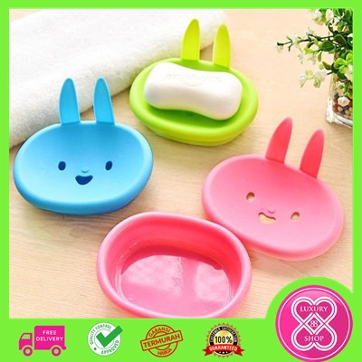 Tempat Sabun Rabbit / Kotak Sabun Kecil Motif Lucu Kelinci