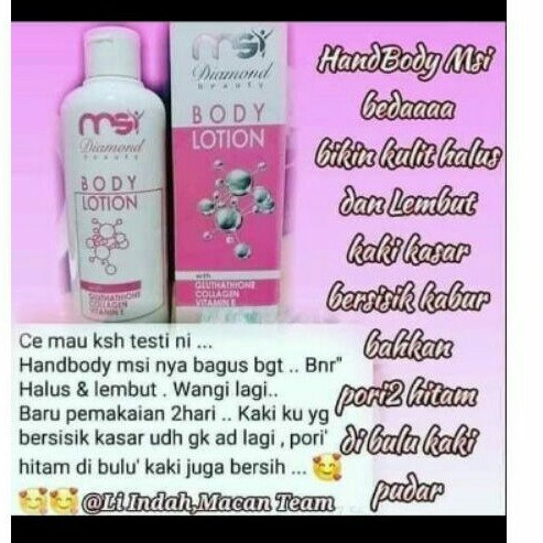 MSI Body Lotion original 100%