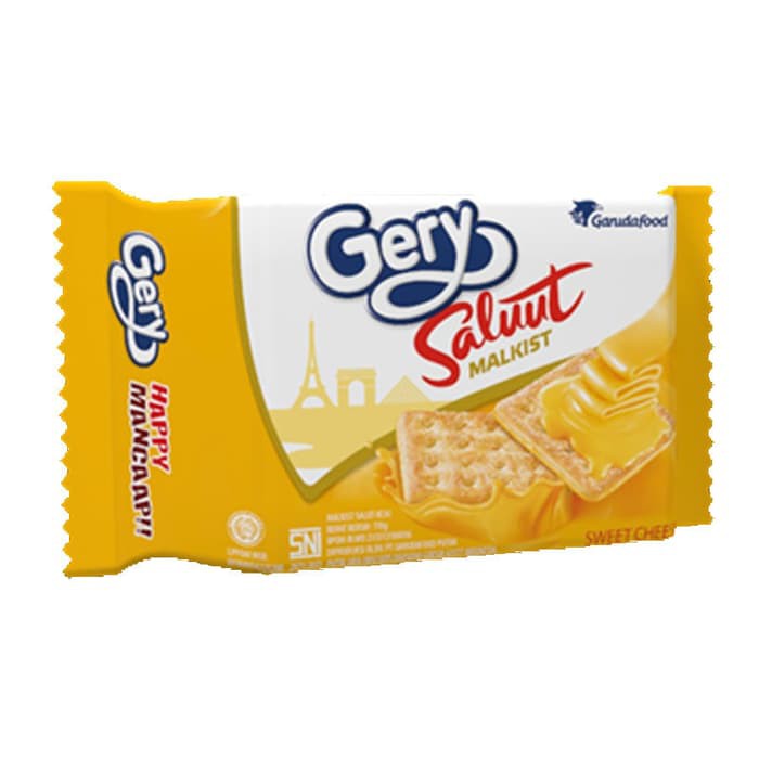 

GERY SALUUT MALKIST SWEET CHEESE -110G - 5PCS BY GARUDAFOOD