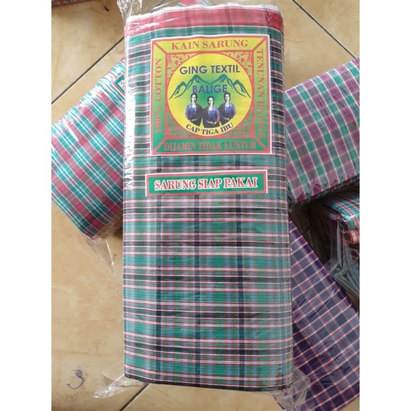 Sarung Tenun Balige / Mandar Balige Cap Tiga Ibu, Asli Benang Katun - Harga Grosir Murah Meriah