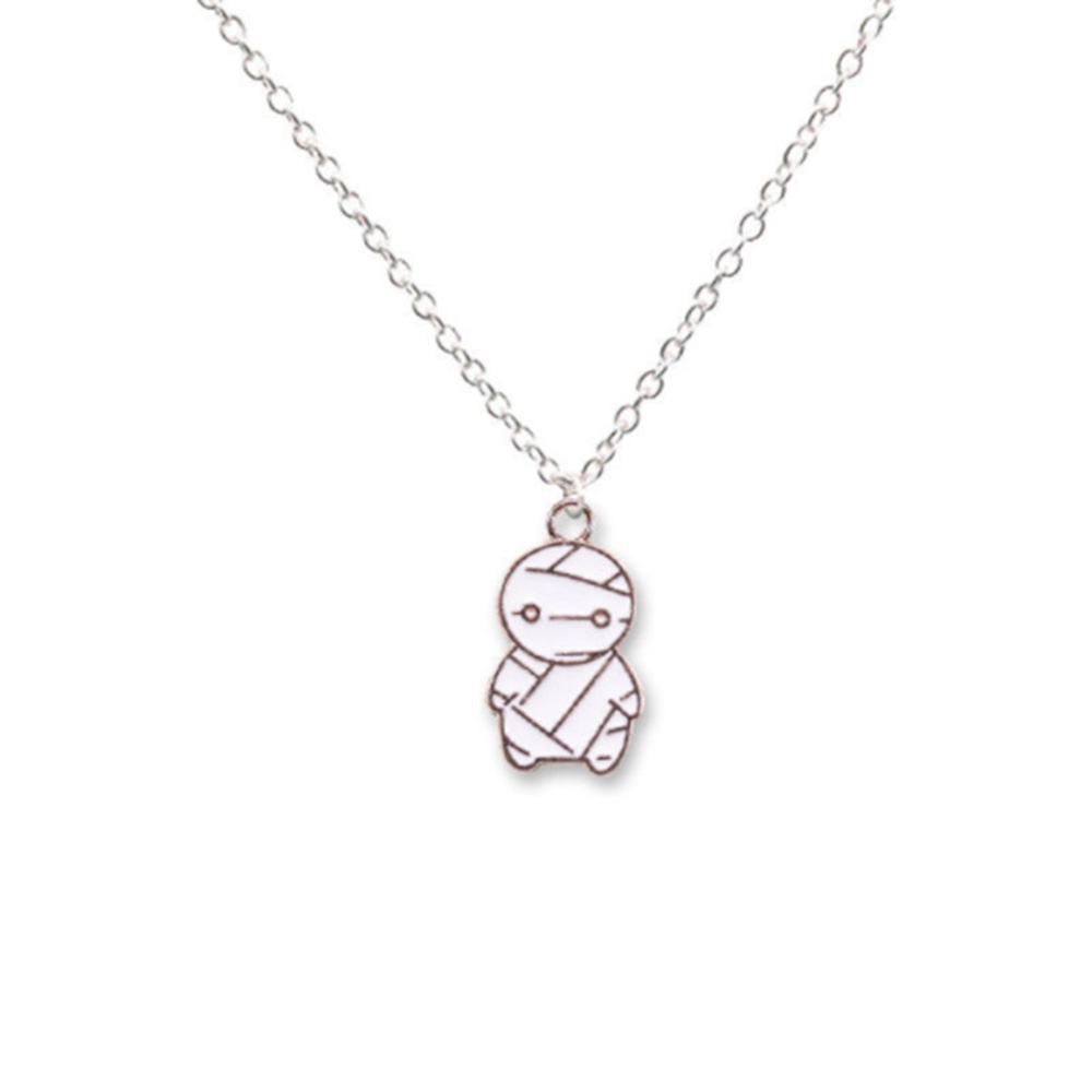 1pc Kalung Choker Liontin Kartun Mummy Untuk Pria Dan Wanita