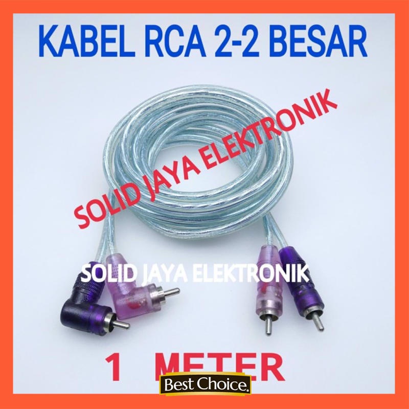KABEL RCA 2-2 1 M BAGUS KABEL RCA 1 METER 2-2 KABEL AUDIO RCA JEK L