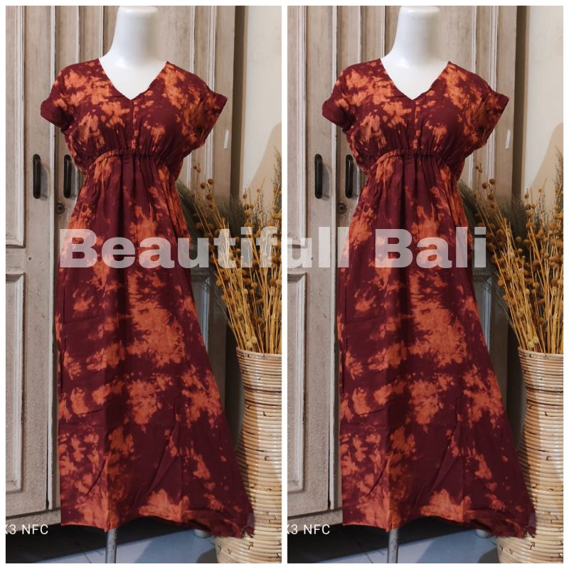 DASTER MANOHARA PANJANG BALI / DASTER MANOHARA TIE DYE BERCAK-Manohara Marun