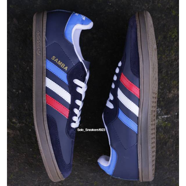 adidas samba biru