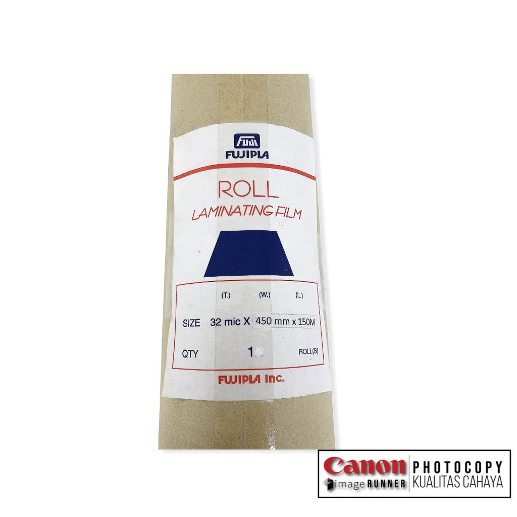 Plastik Laminating Roll FUjipl Glossy 450mm x 150meter x 32 micron