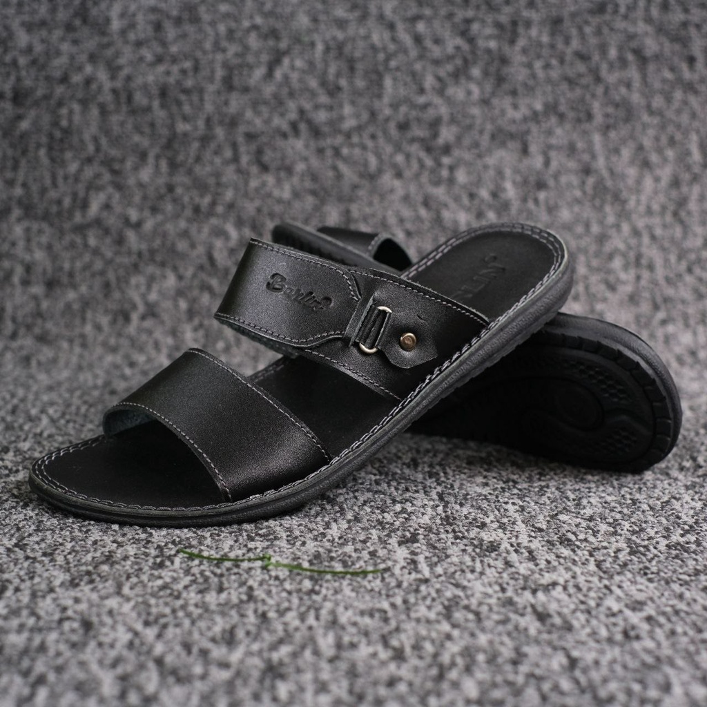 SANDAL SLIDE PRIA DEWASA SANTAI PRIA MINING BARLIN 0506T KULIT ASLI ORIGINAL CASUAL 100% PRIA KERJA KANTOR NYAMAN || SANDAL SLOP PRIA INDIAN TERBARU LEBARAN 2022