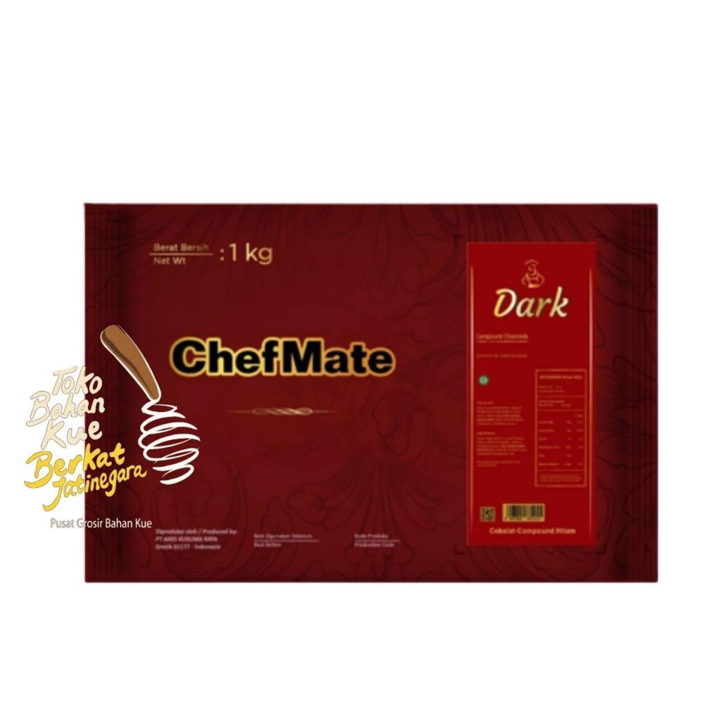 COKLAT BATANG CHEFMATE DARK 1 KG / CHOCOLATE COMPOUND COKELAT