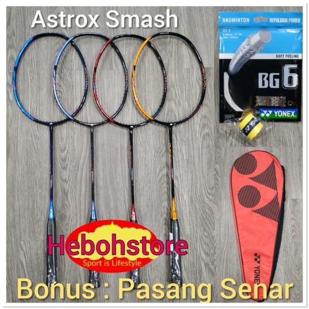RAKET BADMINTON YONEX ASTROX SMASH SATU SET KOMPLIT TAS +SENAR YONEX SDFS6546D