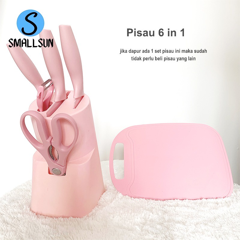 Pisau Set 5 in 1 Kerami/pisau set dapur/pisau potong+tempat pisau