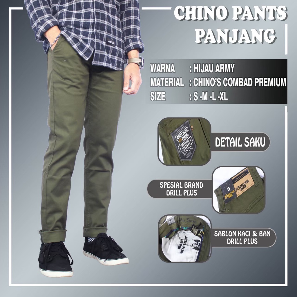 TERLARIS CELANA CHINO PREMIUM ( REAL PICT ) CHINOS KERJA KANTORAN HARIAN CHINO PANJANG PRIA SLIM FIT STRETCH