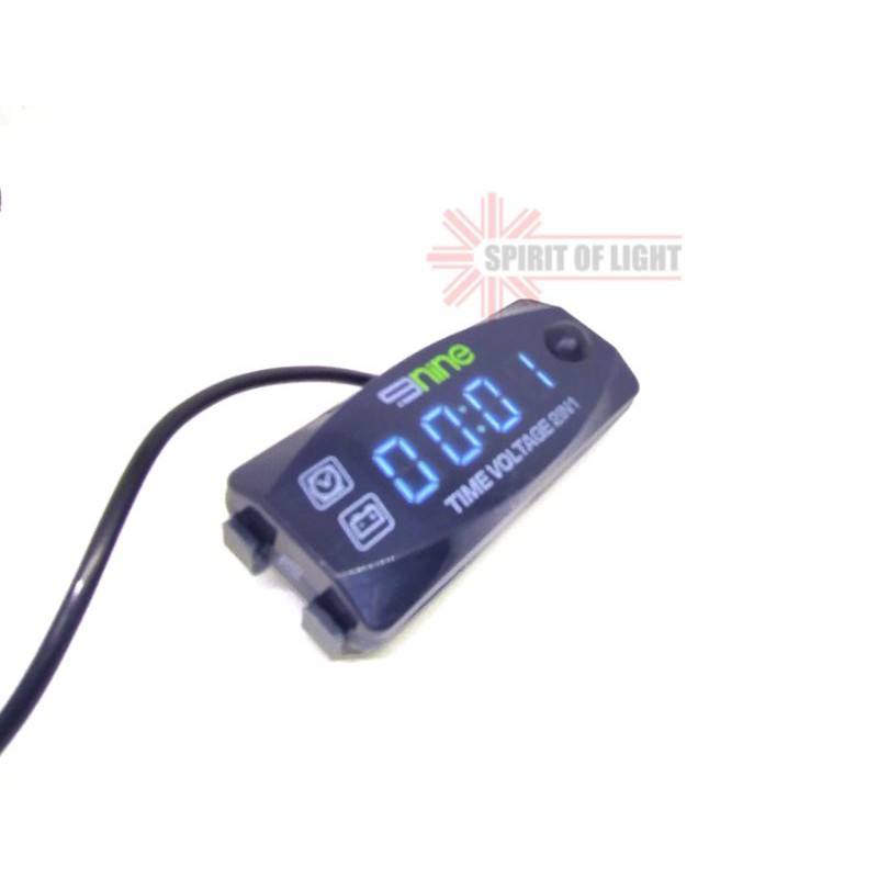 Jual VOLTMETER DAN JAM DIGITAL OUTDOOR ANTI AIR LUMINOS ORIGINAL