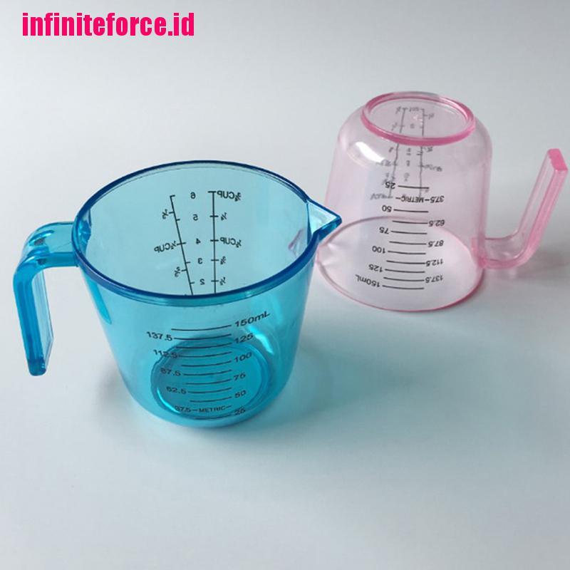 [IN*]150ml plastic clear measuring cup handle liquid pour spout home kitchen tools