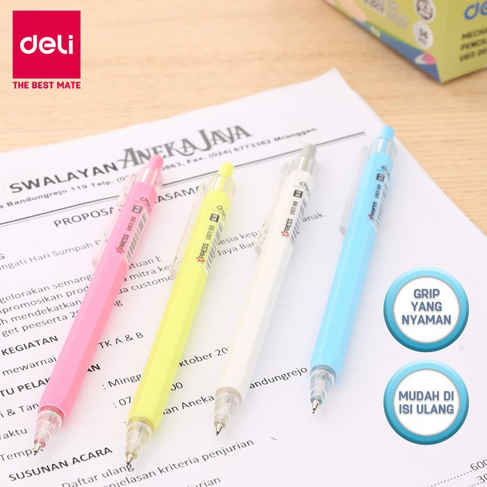 Pensil Mekanik DELI Xpress Warna 0.5mm - EU61100